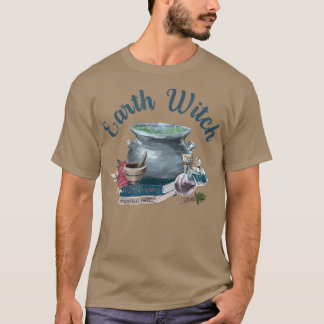 Earth Witch Herbalist Green Witch Witchcraft Vegan T-Shirt