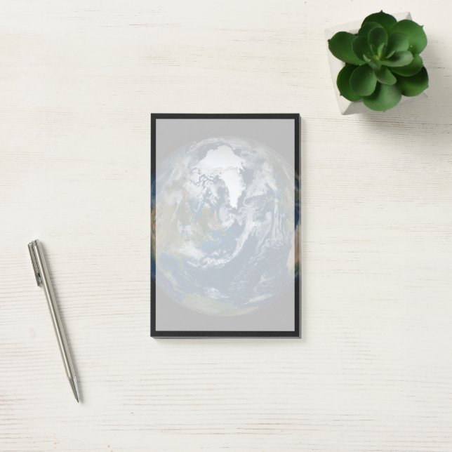 Earth With Clouds And Sea Ice 2 Post-it Notes (Office)