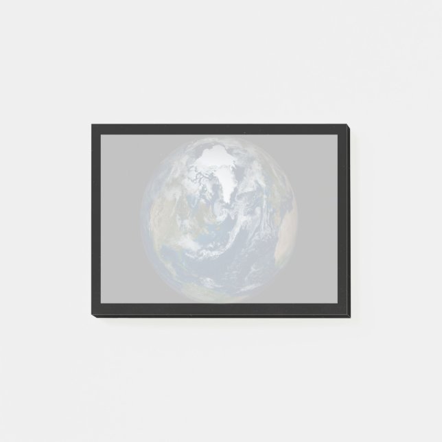 Earth With Clouds And Sea Ice 2 Post-it Notes (Front)