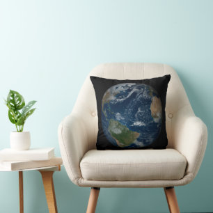 Earth With Clouds And Sea Ice Cushion