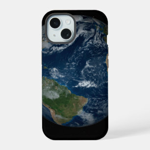 Earth With Clouds And Sea Ice iPhone 15 Case