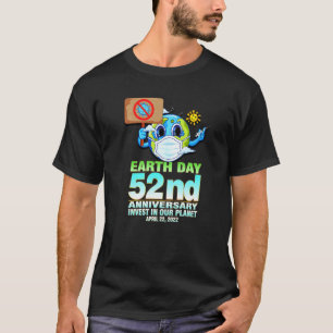 Earth With Mask  Invest In Our Planet Earth T-Shirt