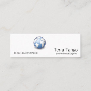Earth World Globe Tango Mini Business Card