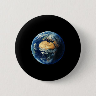 Earth World - Happy Earth Day Save The Planet Spac 6 Cm Round Badge