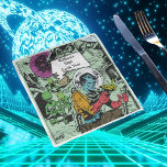 Earth Years Birthday Sci-Fi vintage comic science Napkin<br><div class="desc">For celebrating any birthday in the galaxy or beyond. For Science Fiction fans and ancient Aliens,  vintage comics and anything Sci-Fi. Dress up in your favourite space suit,  and party the night away.</div>