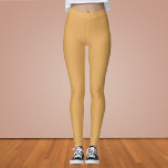 Earth Yellow Solid Colour Leggings<br><div class="desc">Earth Yellow Solid Colour</div>
