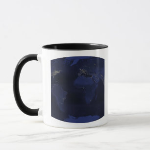 Earth�s human-generated nighttime light Mug