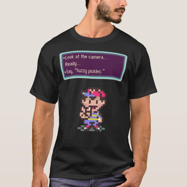 Earthbound Fuzzy Pickles   T-Shirt (Front)