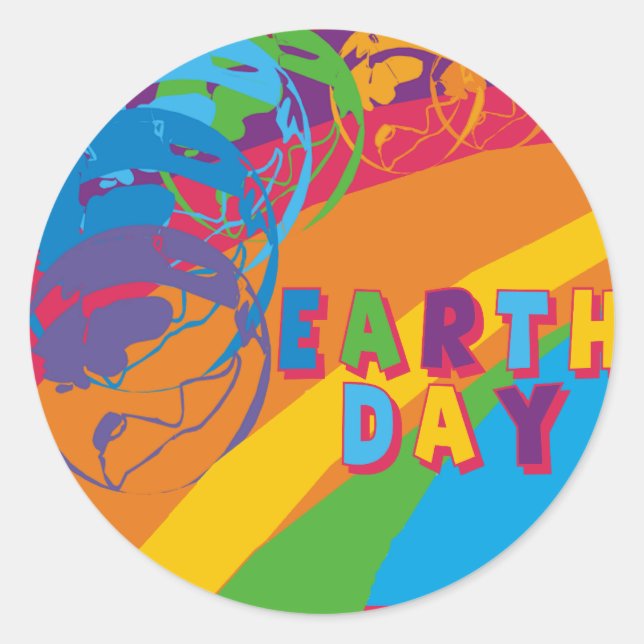 Earthday T Shirts and Gifts Classic Round Sticker (Front)