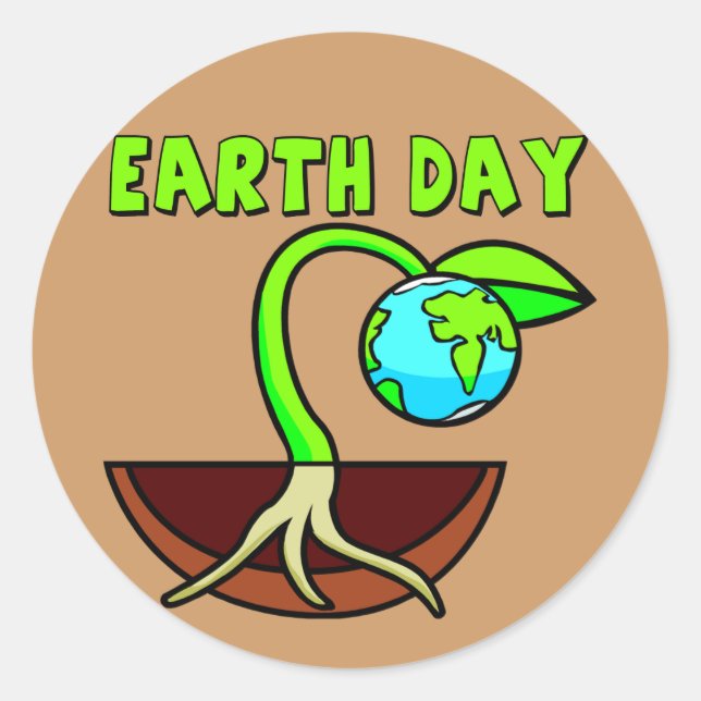 Earthday T Shirts and Gifts Classic Round Sticker (Front)