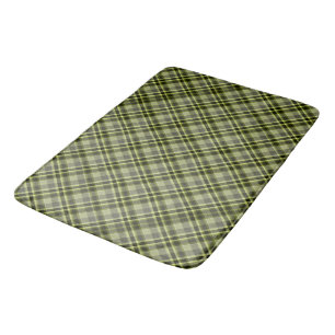 Earthen Green Plaid Bath Mat