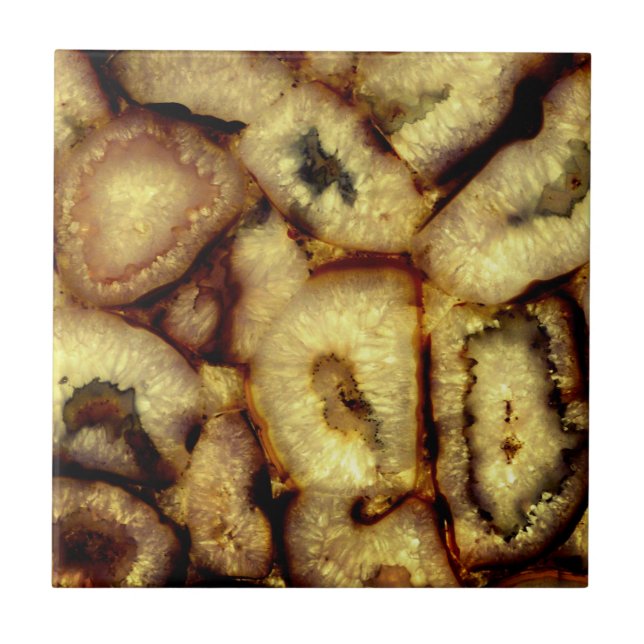 Earthen Green Quartz Agates Tile (Front)