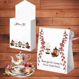  Earthen Teapot Afternoon High Tea Bridal Shower  Favour Box