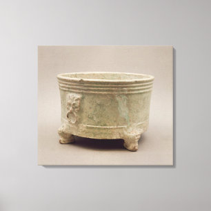 Earthenware tripod vessel canvas print