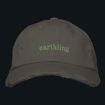 Earthling Embroidered Hat<br><div class="desc">earthling</div>