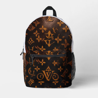 "Earthly Elegance Brown Designer Tote" Printed Backpack