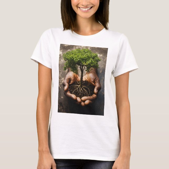 "Earthly Harmony Eco-Friendly T-Shirt" T-Shirt (Front)