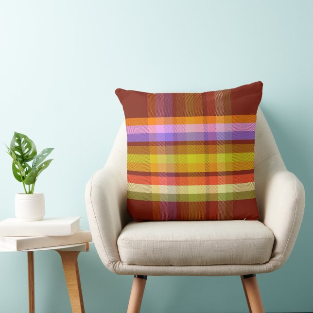 Earthly Plaid DF Cushion (Chair)