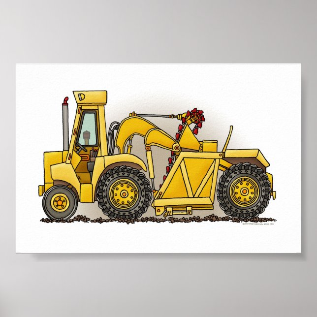 Earthmover Construction Poster (Front)