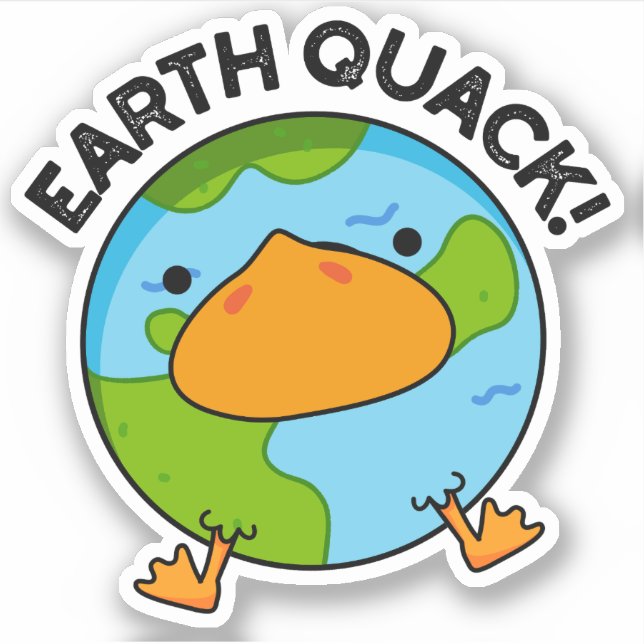 Earthquack Funny Earthquake Pun  (Front)