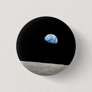 Earthrise 3 Cm Round Badge