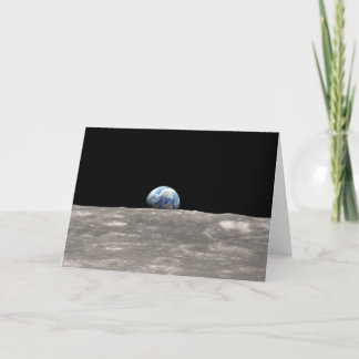 Earthrise and quote: Shot from Apollo 8 Card