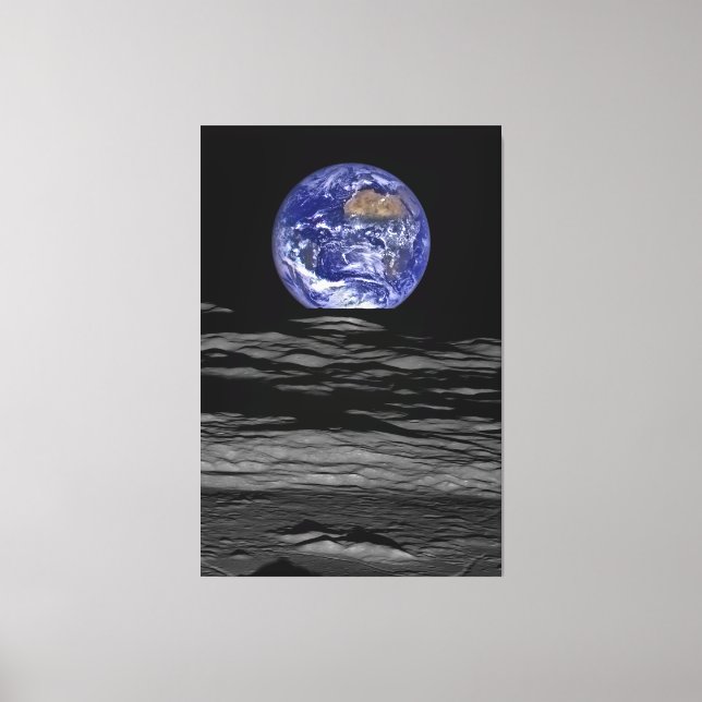 Earthrise Canvas Print (Front)