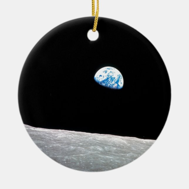 Earthrise Ceramic Tree Decoration (Front)