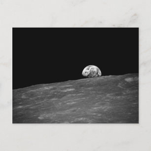 Earthrise from Apollo 8 Moon Mission Postcard