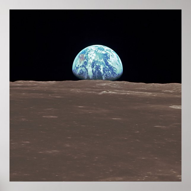Earthrise from the Moon Poster (Front)