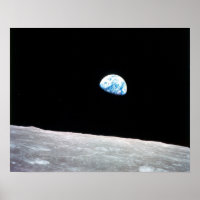 Earthrise over the Moon