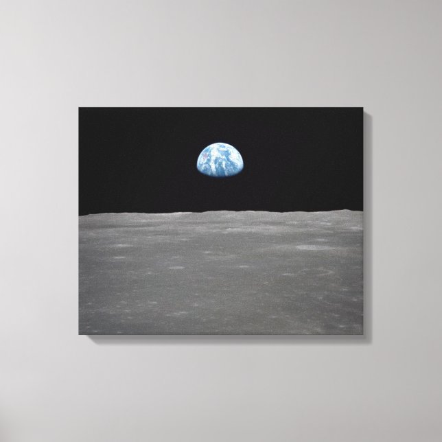 Earthrise Photo Canvas Print (Front)