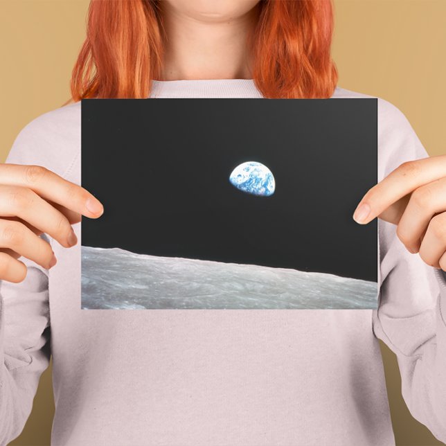 Earthrise Postcard (Earthrise Space Photo Postcard)