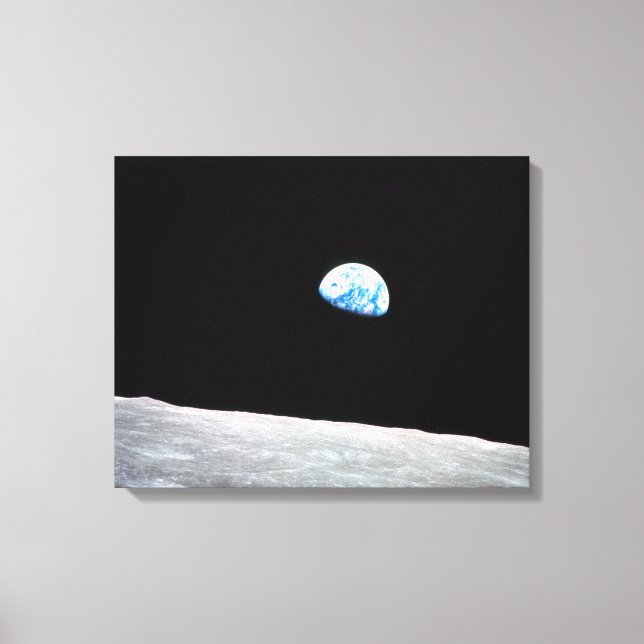 Earthrise - The Lunar Perspective Canvas Print (Front)