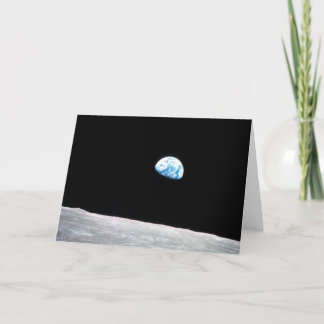Earthrise:with quote-- Shot from Apollo 8 Card