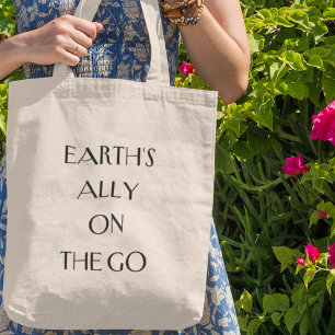 Earth's Ally on the Go Sustainable Eco Living Tote Bag