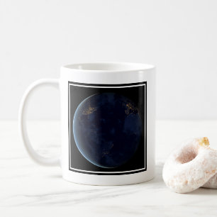 Earth's City Lights At Night Coffee Mug