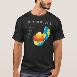 Earth's Crust Layers Of The Earth Geology Science T-Shirt