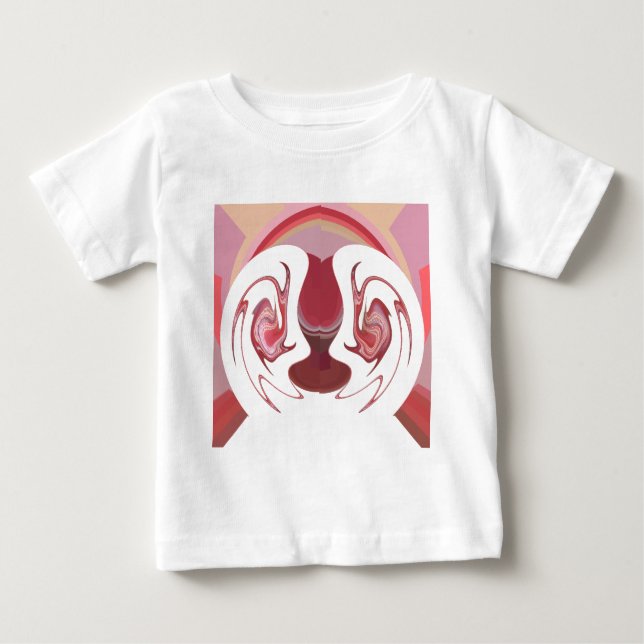 Earth's Embers: Textured Tapestry of Africa Baby T-Shirt (Front)