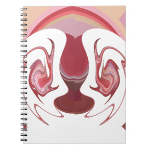 Earth's Embers: Textured Tapestry of Africa Spiral Notebook