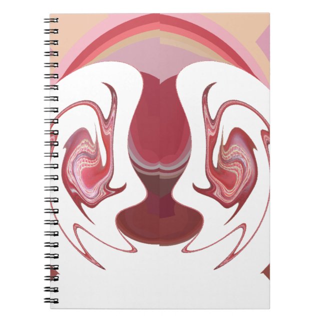 Earth's Embers: Textured Tapestry of Africa Spiral Notebook (Front)
