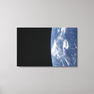 Earth's horizon and the blackness of space 2 canvas print