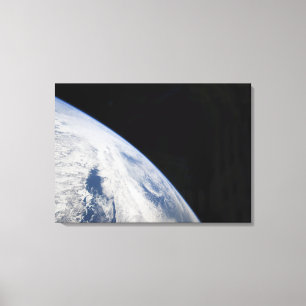 Earth's horizon and the blackness of space canvas print