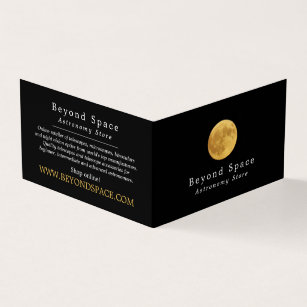 Earth's Moon, Astronomer, Astronomy Store Business Card