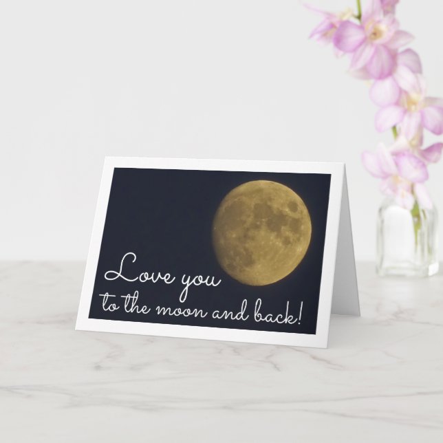Earth's Moon Landscape Card (Orchid)