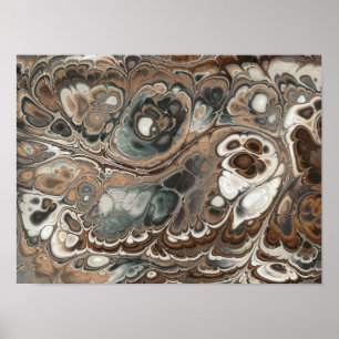 Earthstone Marble Flow Poster