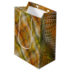 Earthtone Faux Snakeskin Gift Bag