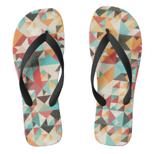 Earthtone Geometric Pattern Jandals