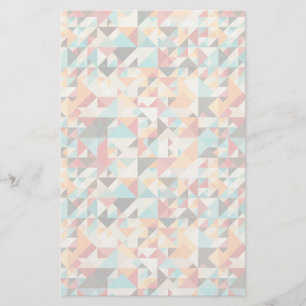 Earthtone Geometric Pattern Stationery