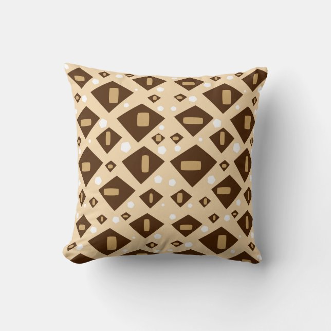 Earthtone Geometry Cushion (Front)